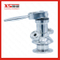 Stainless Steel SS316L Aseptic Manual Teflon Diaphragm Sampling Valve