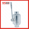 Stainless Steel SS304 Sanitary Straight Ball Valves with Weld Welding Ends