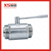 SS316L Sanitary Straight Male Thread Straight Ball Valve