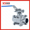 25.4MM Stainless Steel Hygienic SS304 Three Pieces Ball Valves