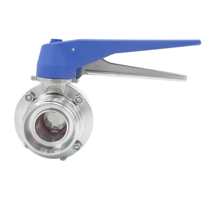 Sanitary Manual Male Butterfly Valves with Gripper Handle