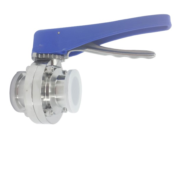 Stainless Steel Sanitary Tri Clamp Manual Butterfly Valves 