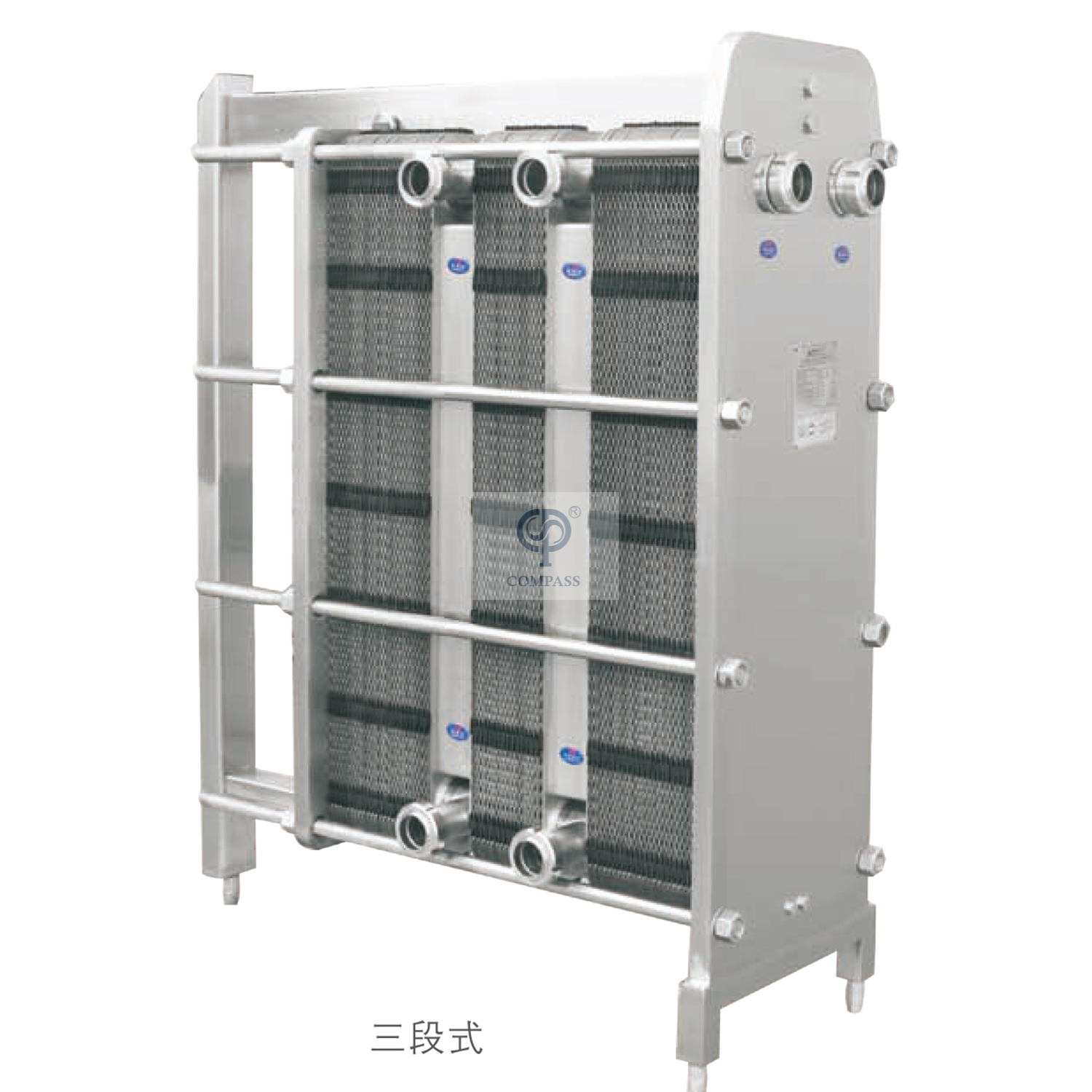 Stainless Steel Multistage Two Stages Detachable Plate Heat Exchanger For Milk Pasteurization