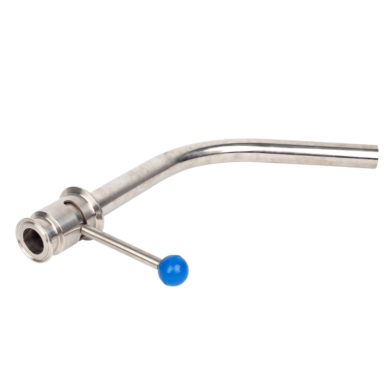 1.5inch 120 Degree Sanitary Stainless Steel Rotating Racking Arm Valve for Beer Fermenter Tank