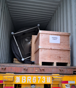 40HQ container for Sanitary Valve, Fitting and Tanks 