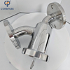 Element Filter 80Mesh Mirror Polished SS304 DN40 PN16 Flanged Y Elbow Filters
