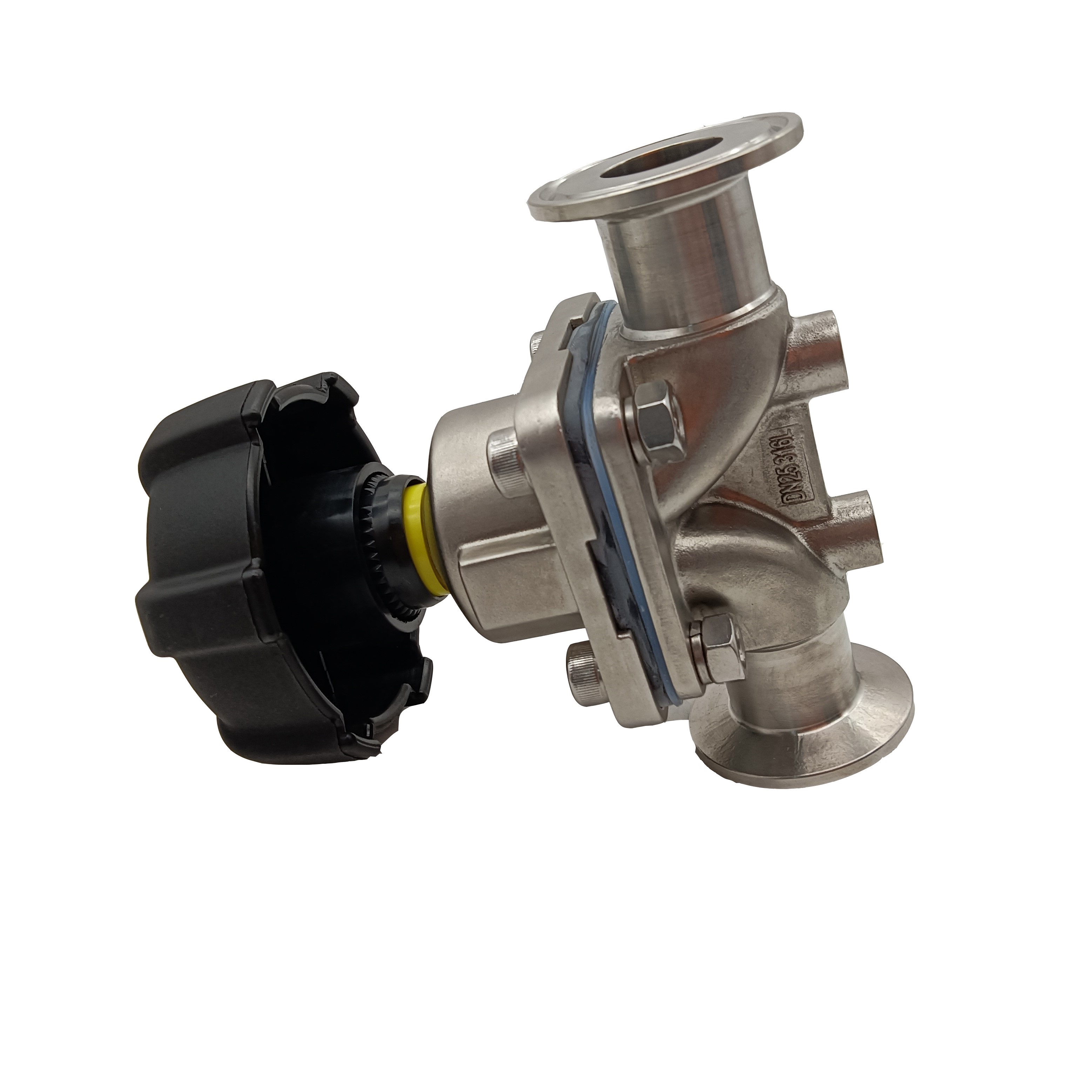 1/2Inch 12.7MM High Quality Sanitary Hygienic Stainless Steel SS304 SMS Clamp Straight Diaphragm Valve