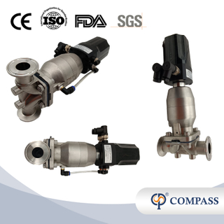 1/2Inch 12.7MM High Quality Sanitary Hygienic Stainless Steel SS316L Pneumatic SMS Clamp Straight Diaphragm Vavle With Control Head