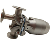 1/2 Inch 12.7MM High Quality Sanitary Hygienic Stainless Steel SS316L Pneumatic SMS Clamp Three-ways Diaphragm Vavle 