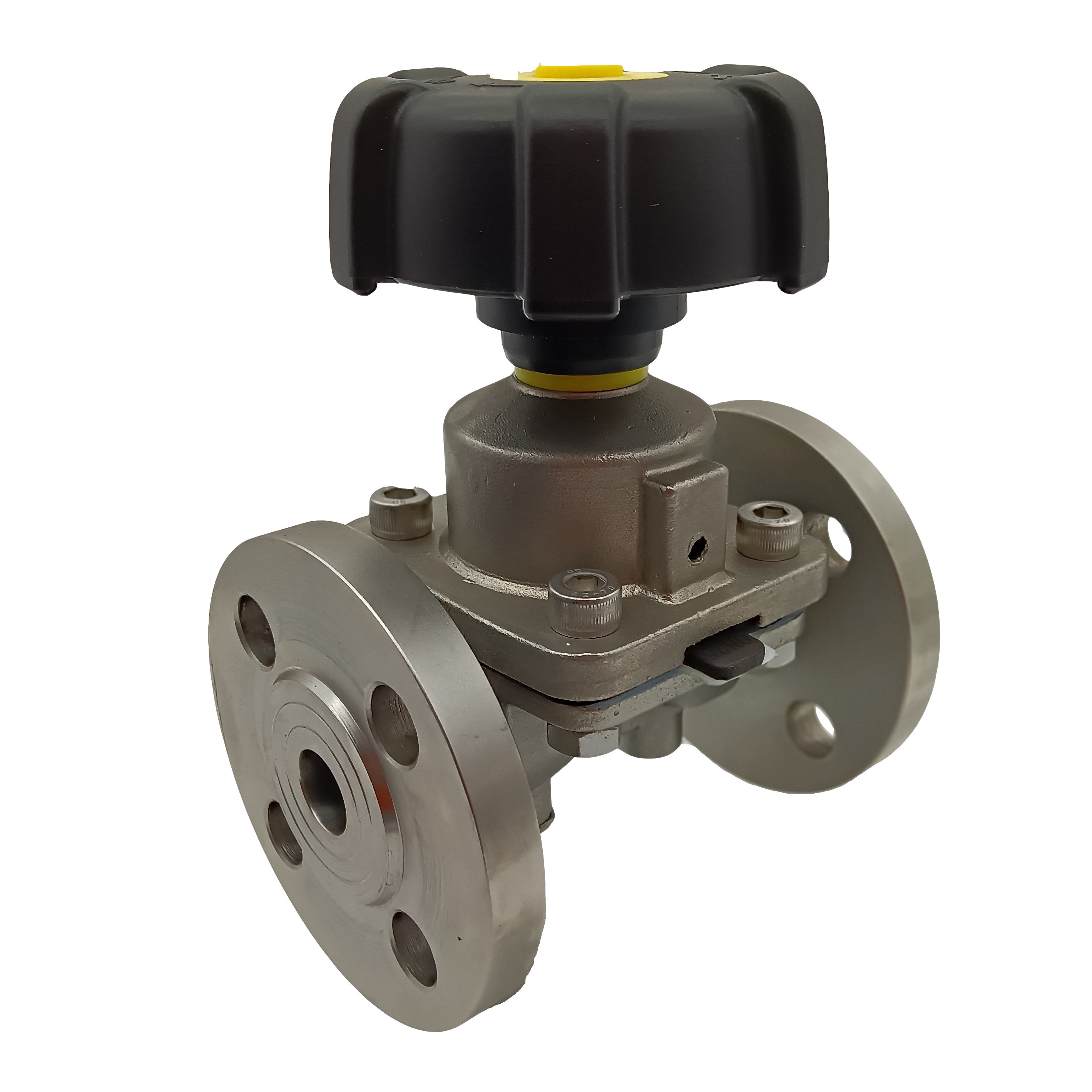 2Inch 50.8MM High Quality Sanitary Hygienic Stainless Steel SS316L Manual SMS Flanged End Straight Diaphragm Valve