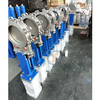 PN10 Double Acting Pneumatic Guillotine Model SS304 DN200 Knife Valve