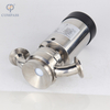 2 Inch Sanitary Stainless Steel Aseptic Flush Bottom Pneumatic Valves with Two Elbow Ends
