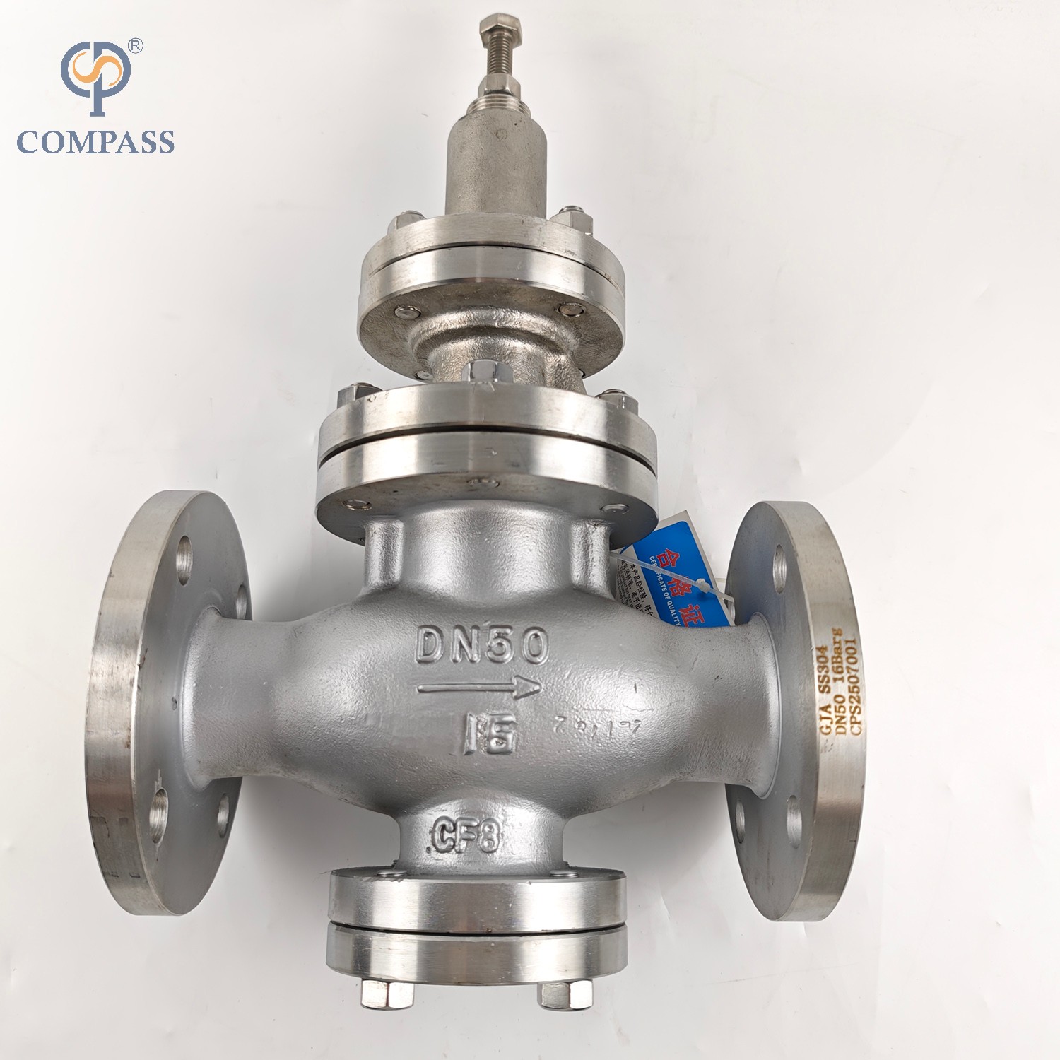 DN50 Stainless Steel Stainless Steel Pn16 Indurtail Flange Pressure Relief Valve