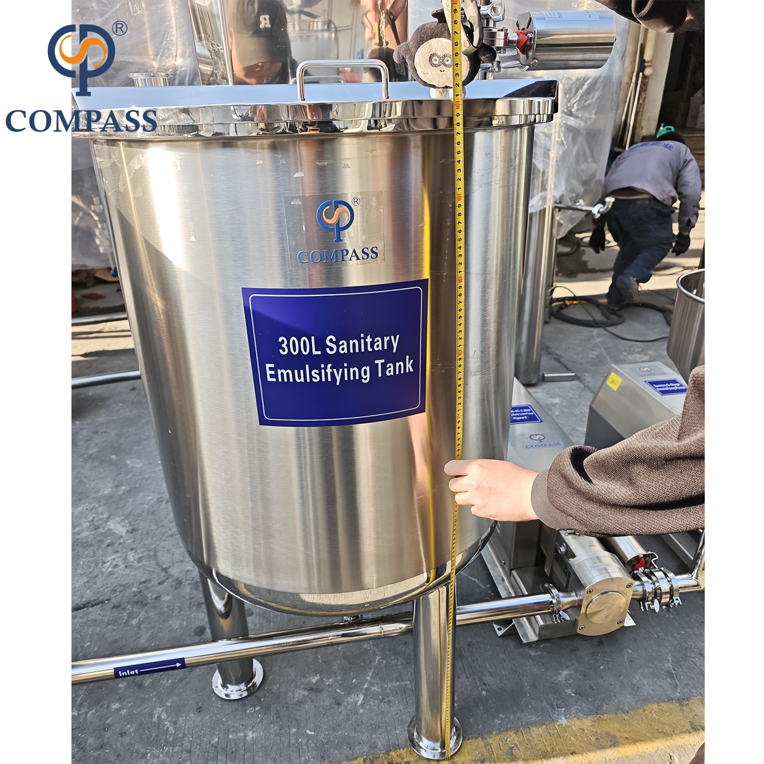 Hot Sale CPS50-01A Hygiene Stainless Steel SS316L OEM Food Grade Emulsion Equipment System with Lobe Pump Emulsion Pump and Tank