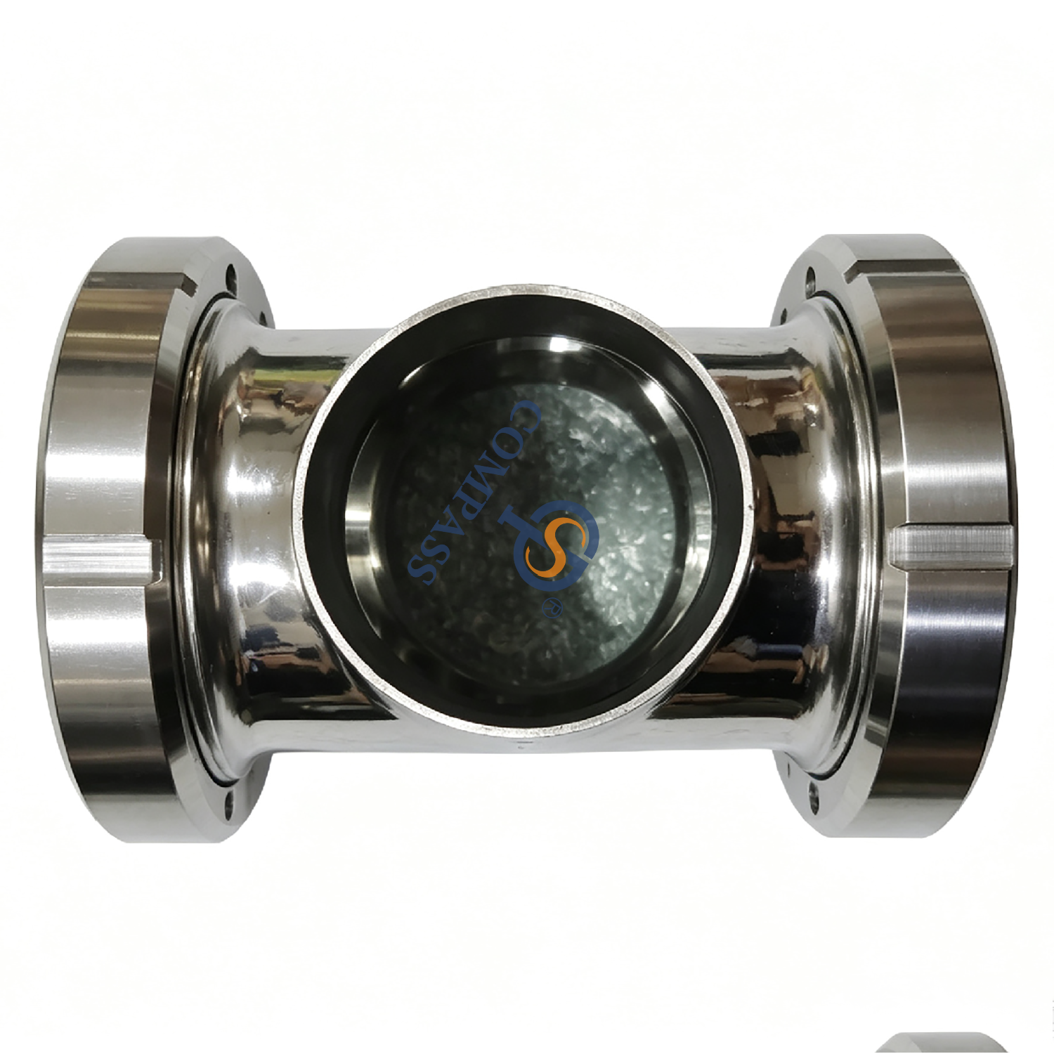 DN40 Stainless Steel SS304 Inline Sterile Four Ways Cross Sight Glass for the Tank