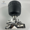 G 1" SS316L G FEMALE-THREAD STRAIGHT DIAPHRAGM VALVE WITH PLASTIC PNEUMATIC HEAD