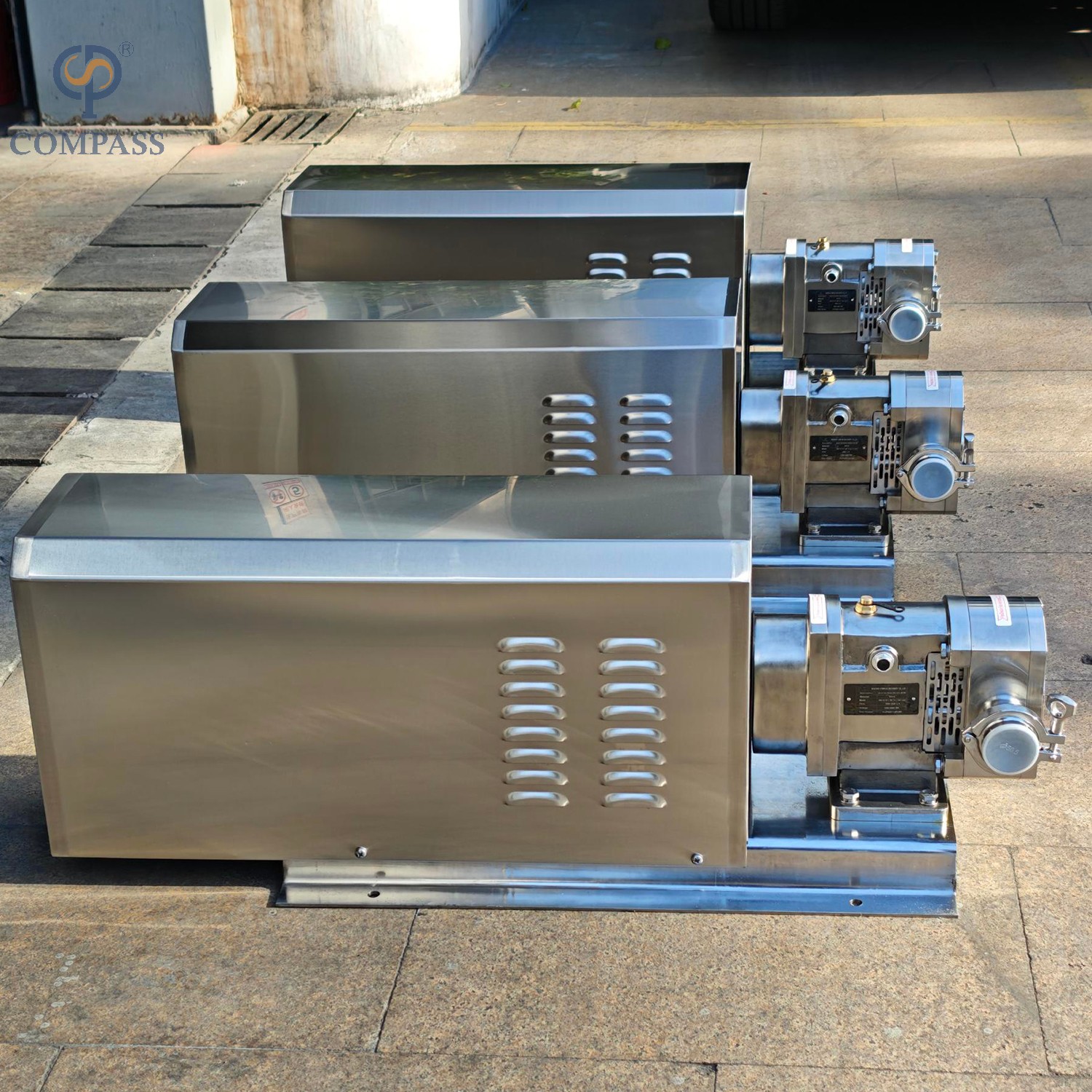 SS316L Sanitary Lobe Pump With Fixed Ratio Motor 