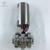 SS316L FOOD GRADE DIN PNEUMATIC UNION BUTTERFLY VALVE