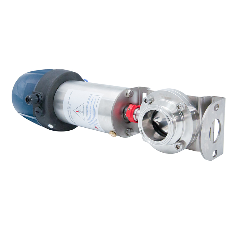 1/2Inch 12.7MM Sanitary Hygienic Stainless Steel Food Grade SS304 SMS Pneumatic Clamp Butterfly Valve with Control Head