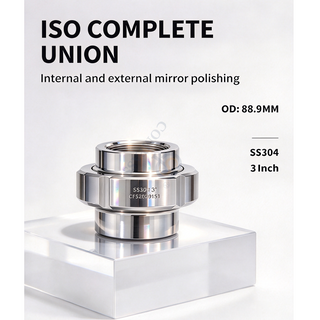 OD88.9MM 3Inch SS304 ISO Complete Union for the Food and Beverage Processing
