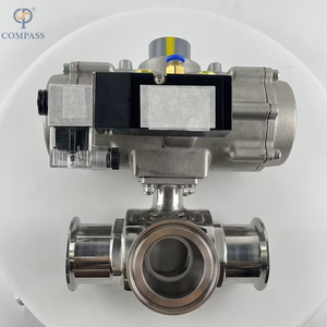 2"-50.8MM STAINLESS STEEL ACTUATOR TYPE T CLAMP BALL VALVE