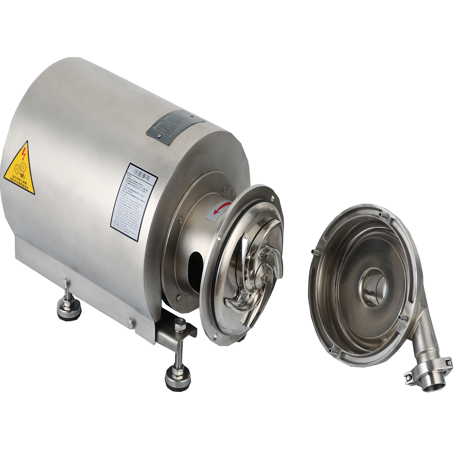 KSCP-14-50-5.5 Sanitary Hygienic Stainless Steel Sanitary Round Cover Centrifugal Pump With Single Mechanical Seal+Single Phase
