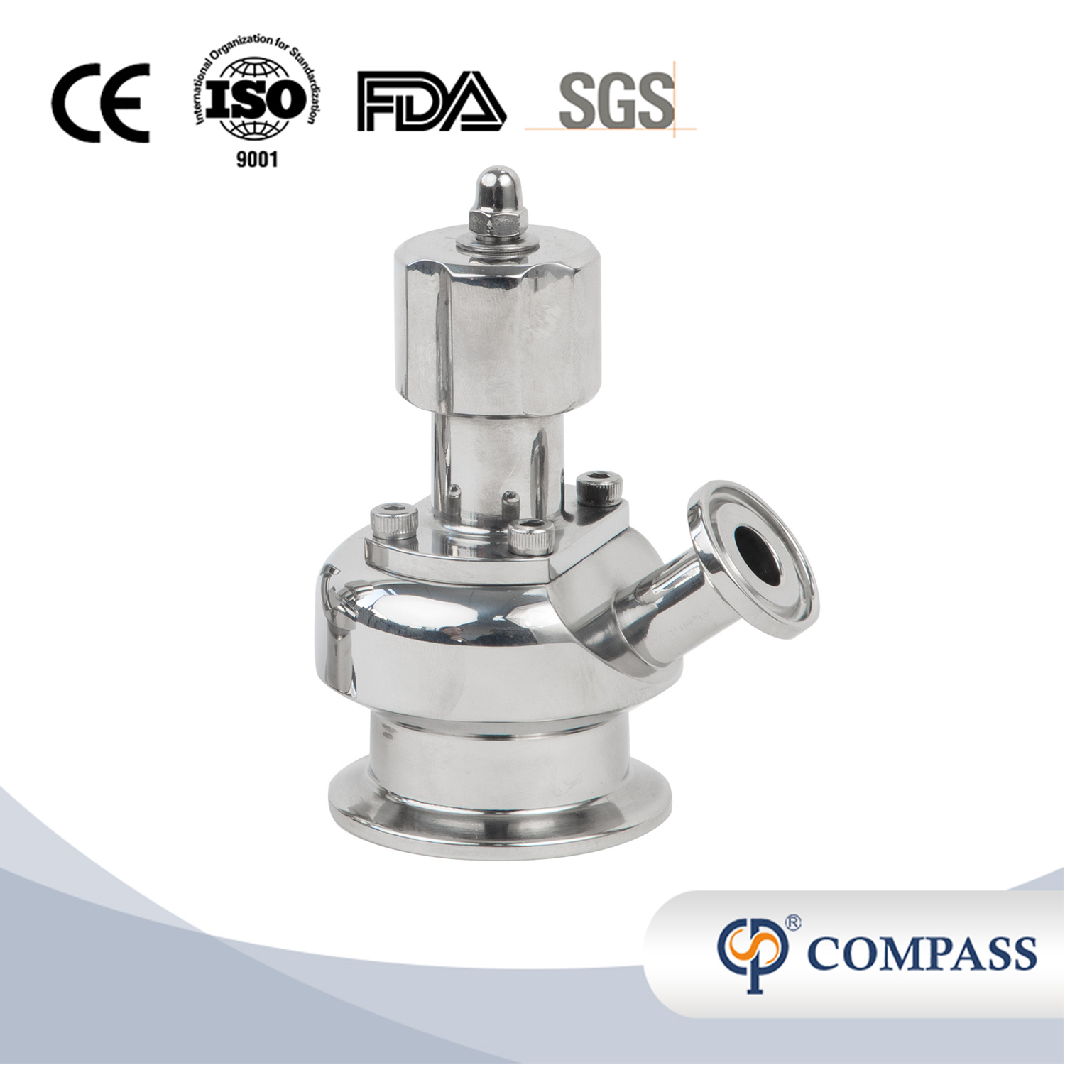 Hygienic Hygiene SS316L High Quality Sampling Valve with Stainless Steel Cap