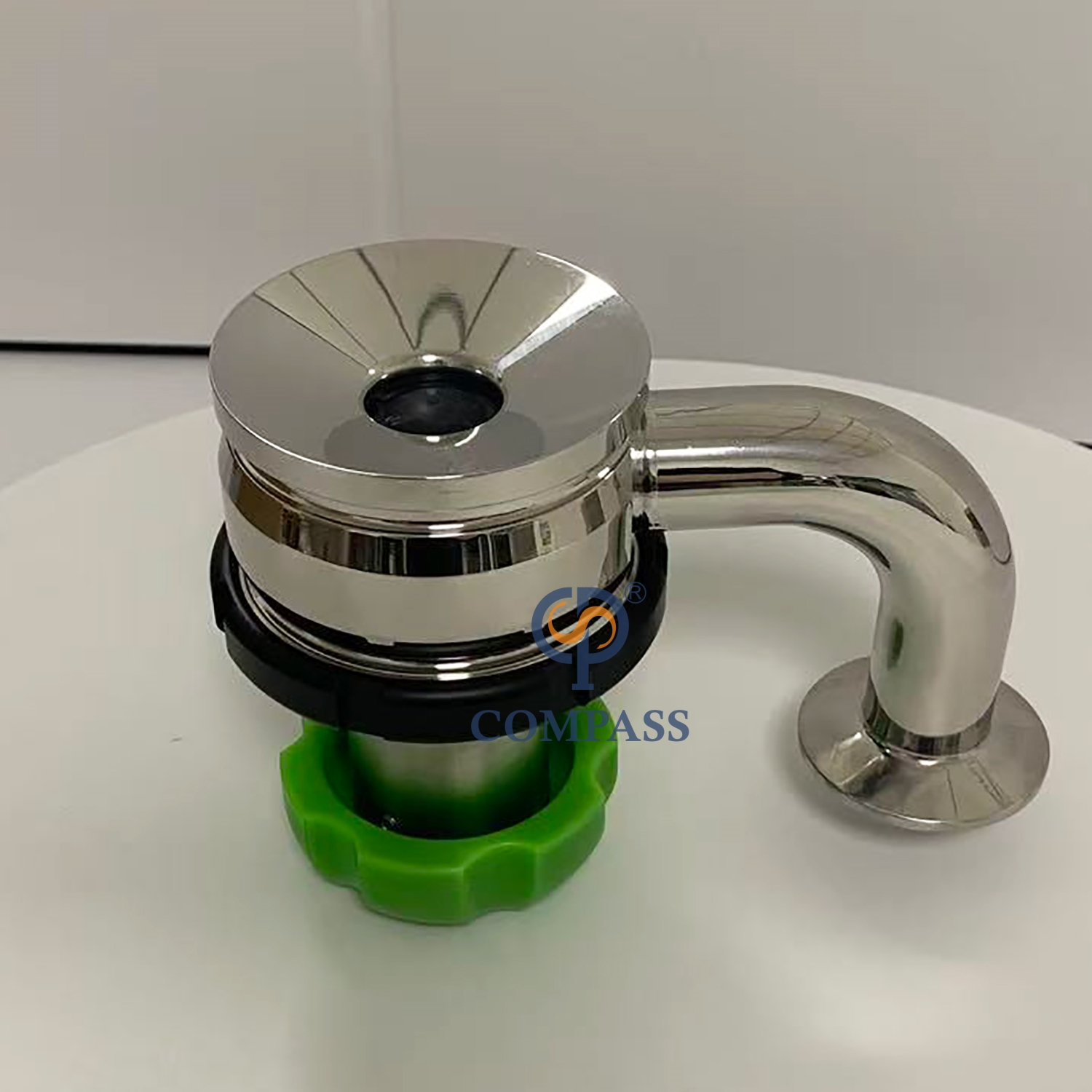 1Inch Manual Clamp TC50.5MM SS316L Tank Flush Bottom Valves with Handwheel