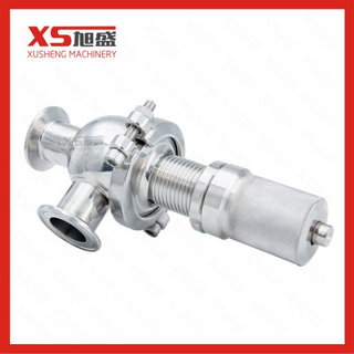 SS304 Stainless Steel Sanitary Hygienic Pressure Relief Valve