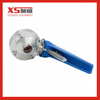 25.4mm Stainless Steel Sanitary SS316L Butt Weld Butterfly Valves with Gripper Handle