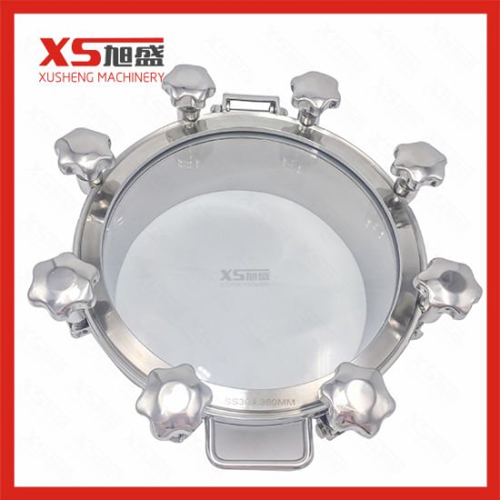 D450mm Stainless Steel Handle Pressure Circle Manhole Covers