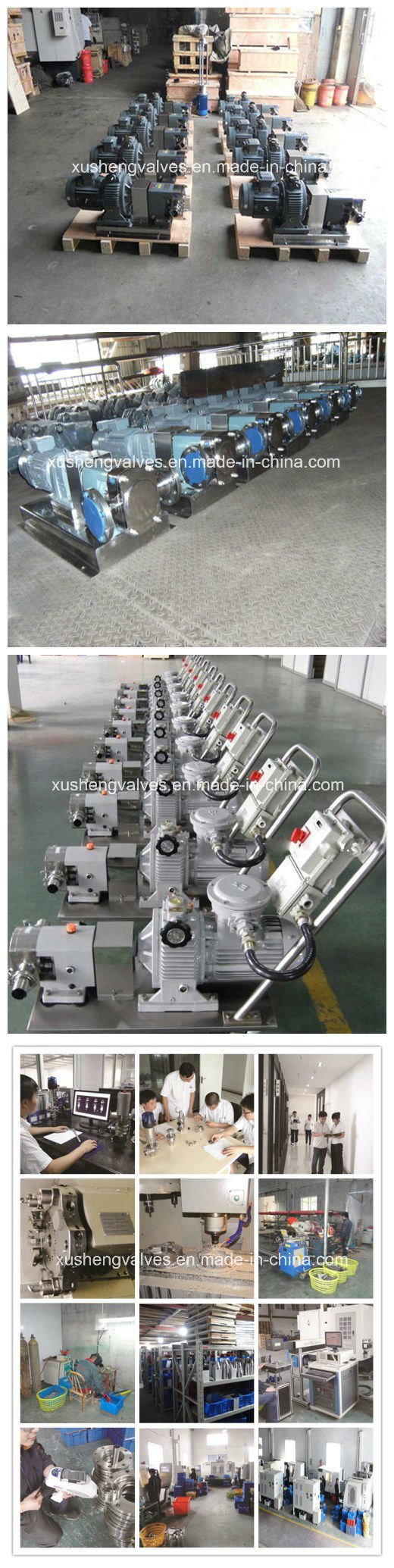 Sanitary Stainless Steel Lobe Rotor Pump with Gear Reducer