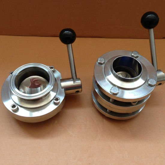 50.8mm Stainless Steel SS316LFood Grade SMS Butterfly Valves