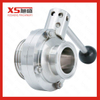 25.4MM AISI316L Stainless Steel Sanitary Screw Thread Clamp Butterfly Valves