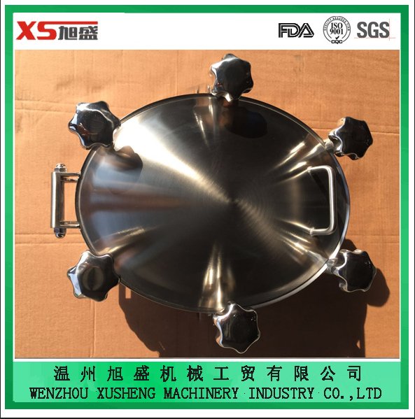 Stainless Steel AISI304 Food Grade Outward Oval Pressure Manhole Cover