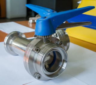 Dn38 Stainless Steel AISI304 Three-Way T Type Thread Butterfly Valves