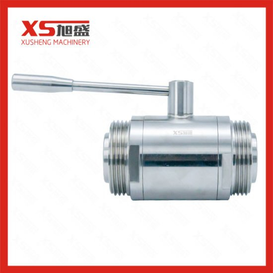 SS316L Sanitary Straight Male Thread Straight Ball Valve