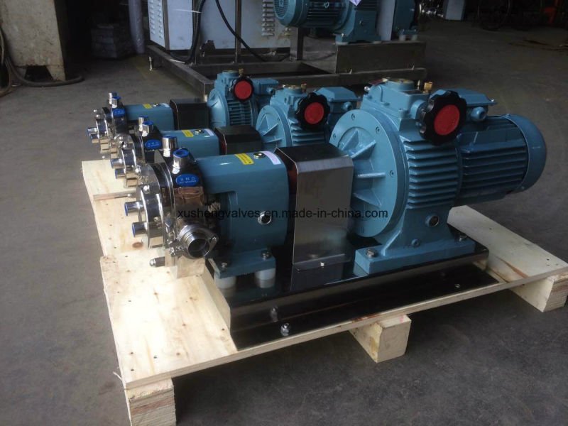 Stainless Steel Ss304 Ss316L Rotary Lobe Pumps with Jacket Insulation Used for Chocolate