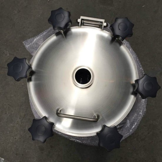 Stainless Steel Sanitary Yaa Circular Pressure Manhole with Welding Ferrule