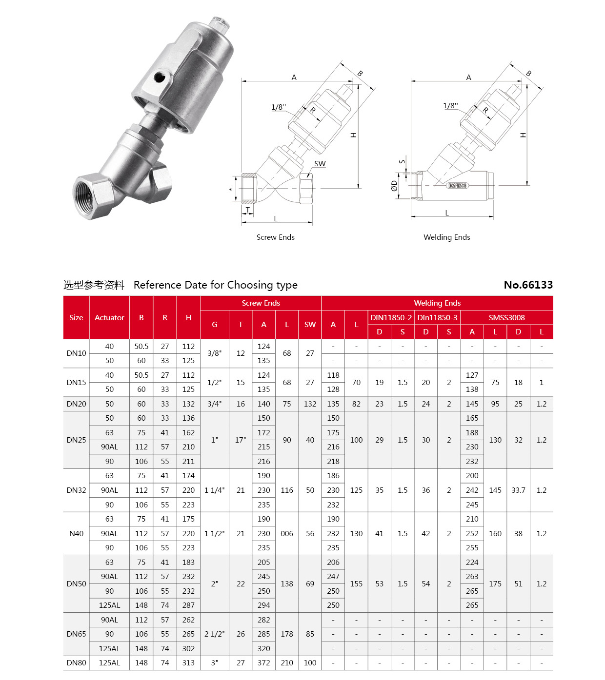 sanitary stainless steel angle