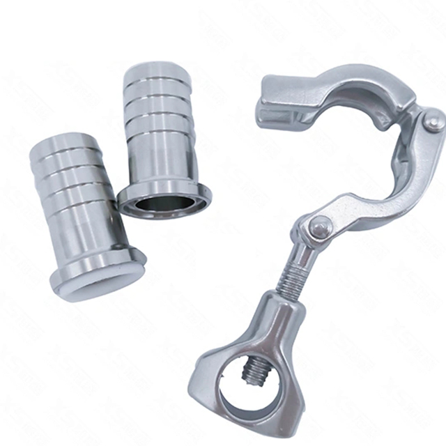 Sanitary Pipe Fitting Tri Clamp Barb Hose Adapter 