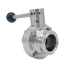 SMS Manual Sanitary Butterfly Valve for pharmacy