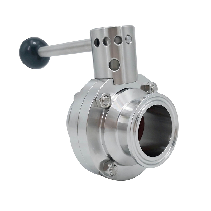 Forge Clamp Sanitary Butterfly Valve for chemical industries