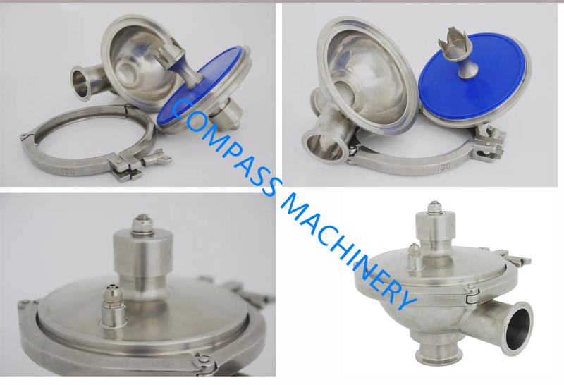 CPM Series Sanitary TC Ends Pneumatic Automated Back Pressure Valves