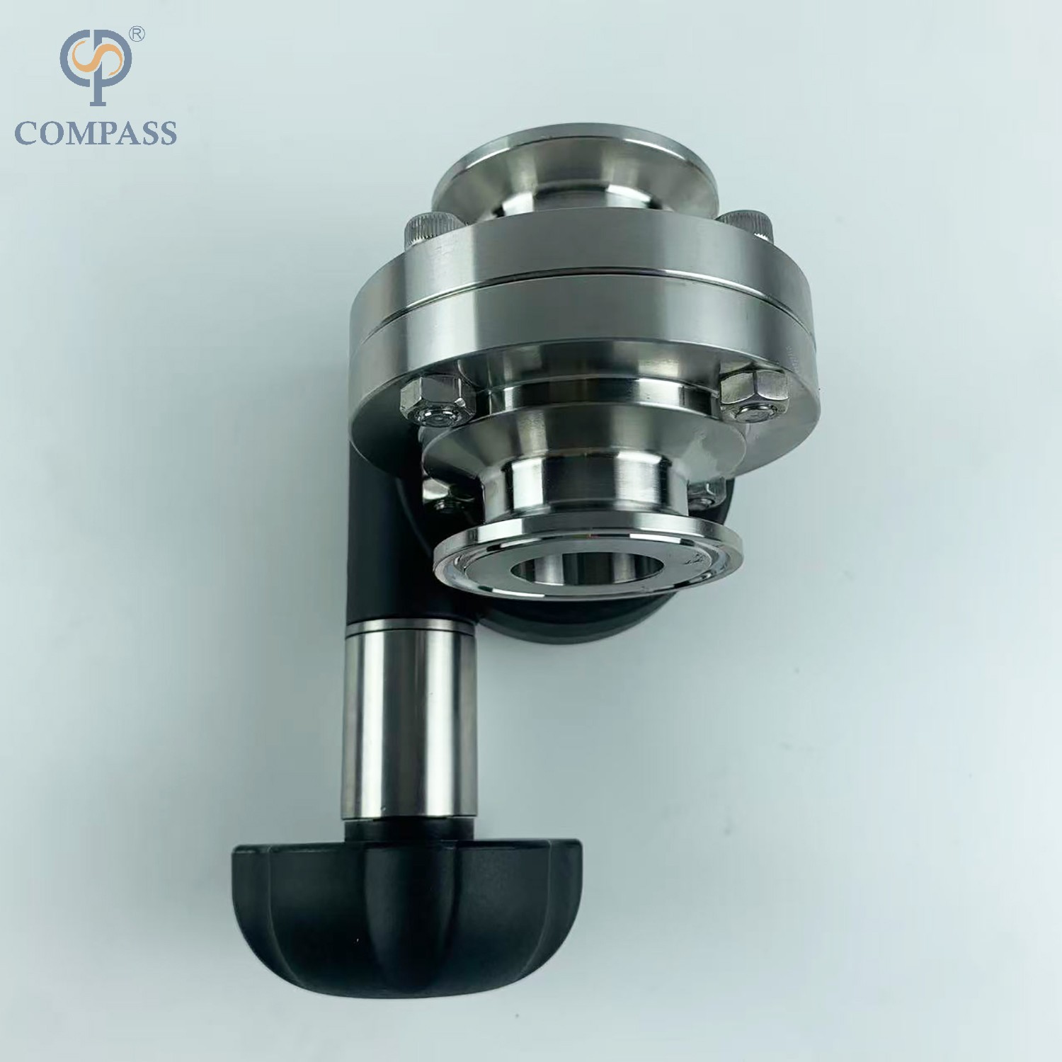 SS304L FOOD GRADE SMS MANUAL SANITARY CLAMPED MICRO ADJUSTMENT BUFFERFLY VALVE