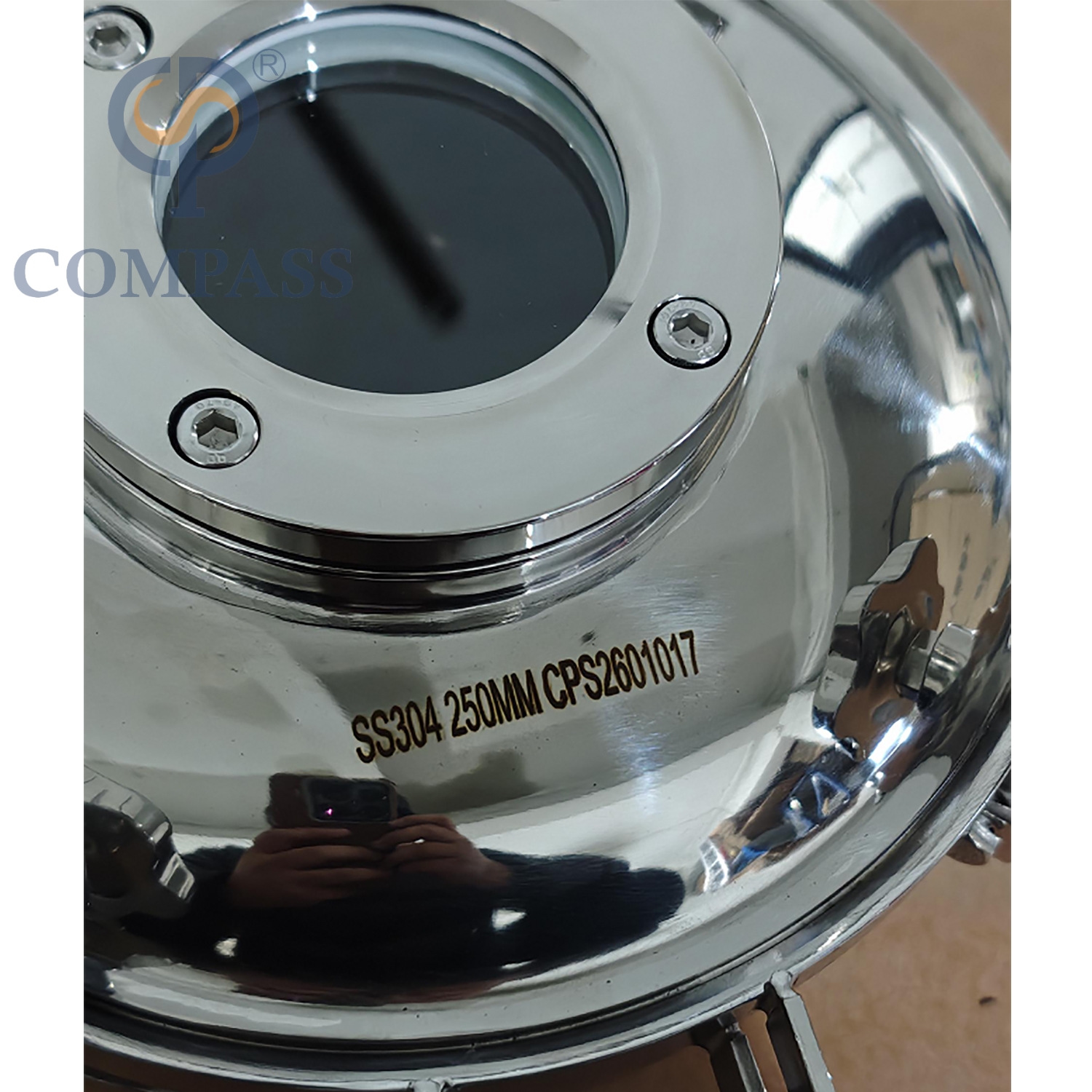 Popular Sale 250MM Sanitary Stainless Steel SS304 Hygiene Outward Round Pressure Tank Manways with Sight Glass and Silicone Seal