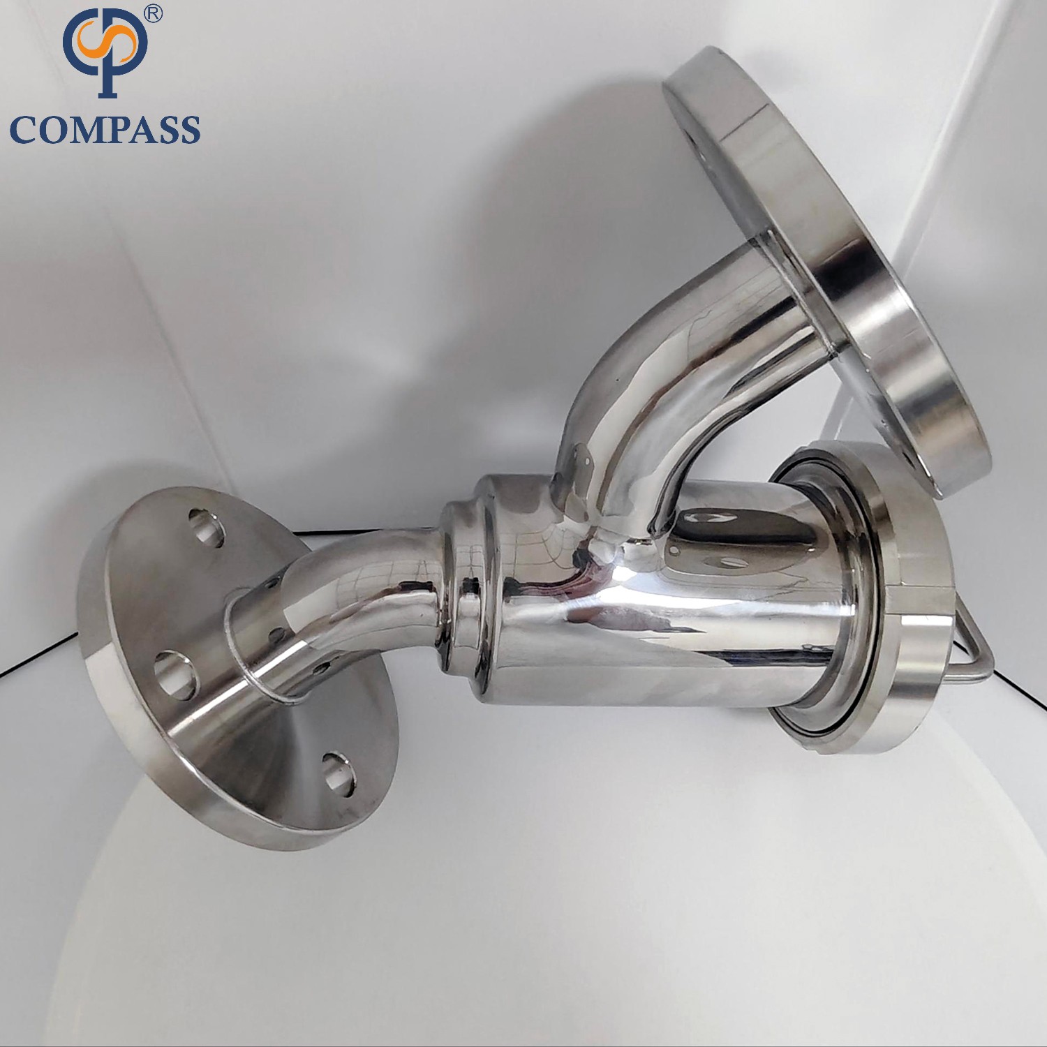 Element Filter 80Mesh Mirror Polished SS304 DN40 PN16 Flanged Y Elbow Filters