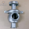 Hot Selling 1.5Inch TC 50.5MM SS316L Sanitary Stainless Steel Hygiene Food Grade SMS Manual Clamp Ends Flow Regulator Valves