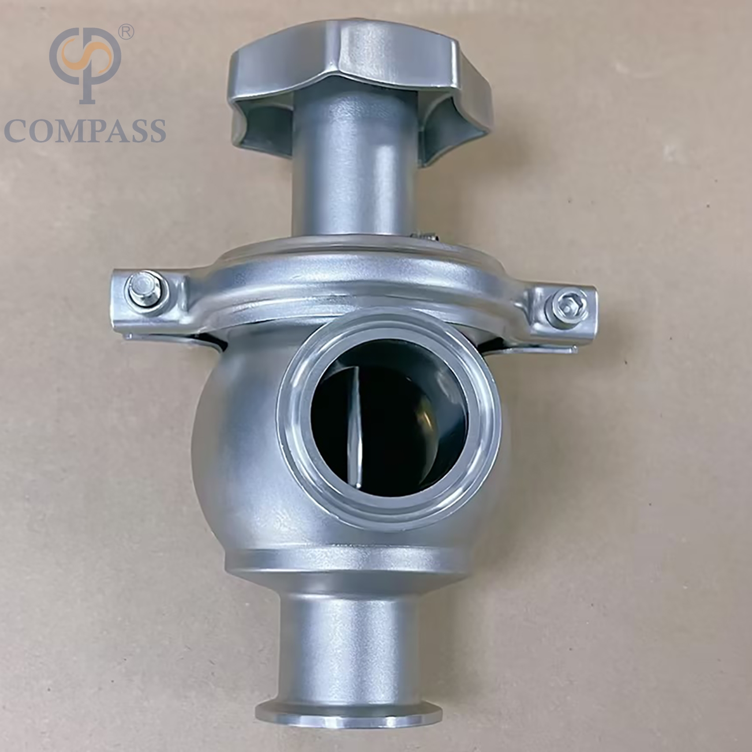 Hot Selling 1.5Inch TC 50.5MM SS316L Sanitary Stainless Steel Hygiene Food Grade SMS Manual Clamp Ends Flow Regulator Valves