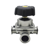 1/2Inch 12.7MM High Quality Sanitary Hygienic Stainless Steel SS316L SMS Clamp Three-ways Diaphragm Vavle 